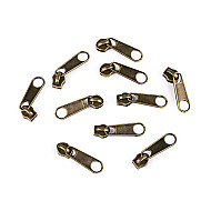 Spiral-Reißverschluss-Cursor, 3 mm (10-teiliges Paket) - Altes Messing