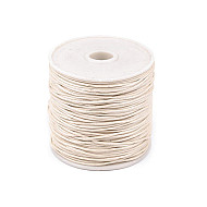 Baumwollschnur gewachst Ø1 mm (rolle ~ 20-30 m) - beige-weiß