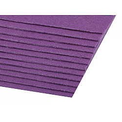 Blätter Filz, 20x30 cm, 300 g / m², 2 Stück - lila offen