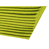 Blätter Filz, 20x30 cm, 300 g / m², 2 Stück - grüner Apfel