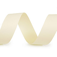 Atlasband / Satinband beidseitig Breite 24 mm matt - hell-créme, 20 ml.