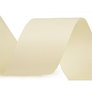 Atlasband / Satinband beidseitig Breite 40 mm matt - hell-créme, 20 ml.
