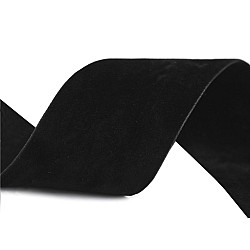 Samtband Velvet beidseitig Breite 40 mm - schwarz, 1 ml.