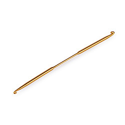 Doppelseitige Häkelnadel Gr. 1-2, hellkupfern