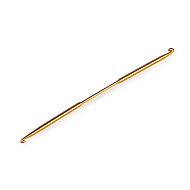 Doppelseitige Häkelnadel Gr. 6-7, hellkupfern