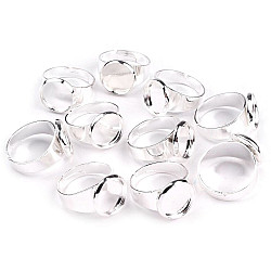 Ring mit Fassung Ø12 mm Rohling, silber hell