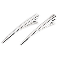 Haarspange mit Zähnchen 75 mm, silber, 4 Stück