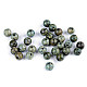 Mineralperlen Serpentin russisch grün Ø6 mm (Packung 10 Stück) Mineralperlen Serpentin russisch grün Ø6 mm (Packung 10 Stück)