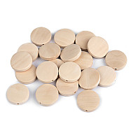 Holzperlen unlackiert Ø 20 mm, natürlich hell, 20 Stück