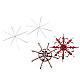 Stern / Weihnachtsschneeflocke Drahtschablone Ø9 cm, 5 Stück Stern / Weihnachtsschneeflocke Drahtschablone Ø9 cm, 5 Stück