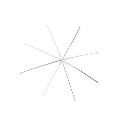 Stern / Weihnachtsschneeflocke Drahtschablone Ø9 cm, 5 Stück