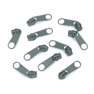 Schieber Zipper zu Spirale Reißverschlüssen 5 mm für Meterware POL, Zink