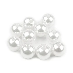 Kunststoffplastikschild, Ø10 mm (20 g Packung) - Weiß