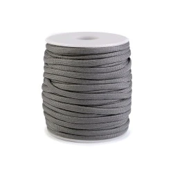 Fallschirmschnur / Polyesterschnur Ø4 mm (rolle 25 m) - grau