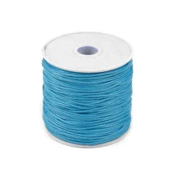 Baumwollschnur gewachst Ø1 mm (rolle ~ 20-30 m) - blau