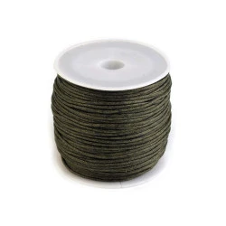 Baumwollschnur gewachst Ø1 mm (rolle ~ 20-30 m) - grün - khaki
