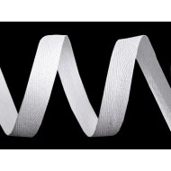 Köperband Breite 10 mm - Weiß