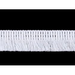 Baumwollfranes, 17 mm (25 m Packung) - Weiß