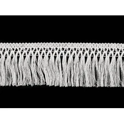 Baumwollrand, Breite 55 mm (Pack 9 m) - Weiß