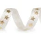 Stern-Satin-Farbband, Breite 20 mm (Rolle 13,5 m) - Open Creme - Gold