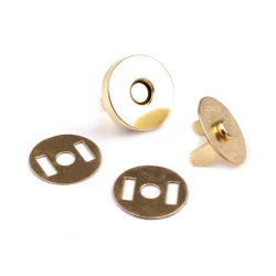 Verschluss magnetisch Ø15 mm, gold, 5 set