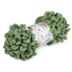 Strickgarn Alize Puffy 100 g, grasgrün