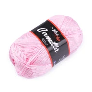 Strickgarn aus Baumwolle Camilla 50 g - Hellrosa