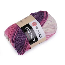 Strickgarn Jeans Crazy 50 g, lila