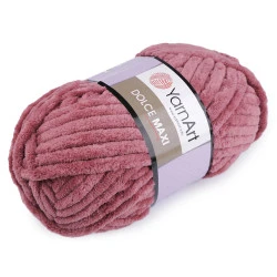 Strickgarn Chenille Dolce Maxi 200 g, dkl.-altrosa