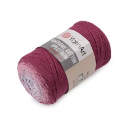 Strickgarn Macrame Cotton Spectrum 250 g, rosarot-violet