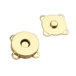 Magnetischer Verschluss Ø18 mm, gold, 5 Set