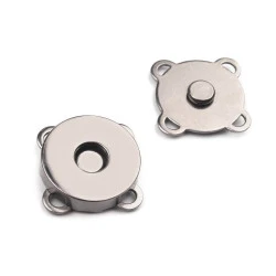 Magnetischer Verschluss Ø18 mm, Nickel schwarz, 5 Set