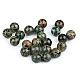 Mineralperlen Tibetischer Achat Dzi Ø 8 mm (Packung 10 Stück) Mineralperlen Tibetischer Achat Dzi Ø 8 mm (Packung 10 Stück)