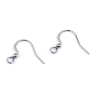 Ohrringhaken aus Edelstahl, platine, 4 Stück
