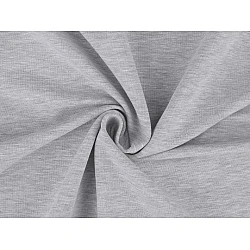 Jerseystoff Baumwolle einfarbig (Meterware) - hell-grau - gestrom