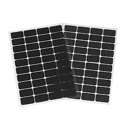 Klettpunkte selbstklebend Rechtecke 15x25 mm, schwarz