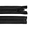 Knochen Reißverschluss Breite 5 mm Länge 70 cm zweiseitig, schwarz