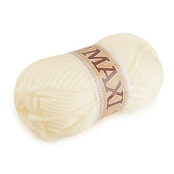 Jumbo Maxi Strickfaden, 100 g - Creme