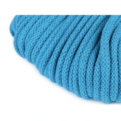 Kordel / Schnur Ø5 mm - / Azzuro blau, 10 ml.