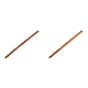 Bambus-häkelnadel, gr. 6; 7; 8; 10 - Bambus dunkel (5 Stücke)