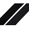 Klettverschluss haken + schlaufen breite 30 mm - Schwarz (1 Meter)