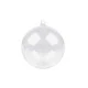 Acrylkugel ø6 cm transparent zweiteilig - Hellgrün (12 Stücke)