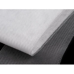 Versteifungsband crinoline / tüll fein breite 8 cm - Weiß (1 Meter)