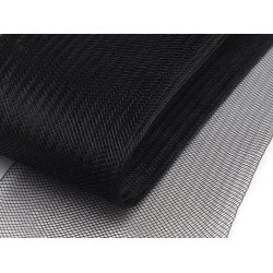 Versteifungsband crinoline / tüll fein breite 8 cm - Schwarz (1 Meter)