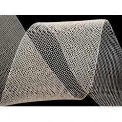 Versteifungsband crinoline / tüll fein breite 4,5 cm - Hell-créme (20 Meter)