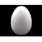 Ei polystyrol 6,5x9,5 cm - Weiß (10 Stücke)