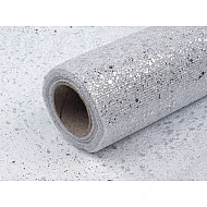 Tüll dekorativ mit glitzern breite 20 cm - Dunkel-gold (10 Meter)