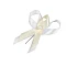 Hochzeitsschleifen/gebinde aus satin, breite 35 mm - Beige aloe (100 Stücke)