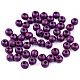 Holzperlen ø8 mm - Lila violett (500 Gramm)