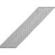 Schrägband baumwolle breite 14 mm gefalzt - Grau (25 Meter)